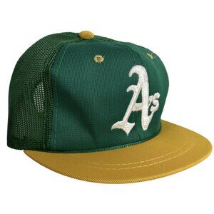 Vintage Oakland Athletics Trucker Hat Toddler Size 3-6 Years Sports Specialties